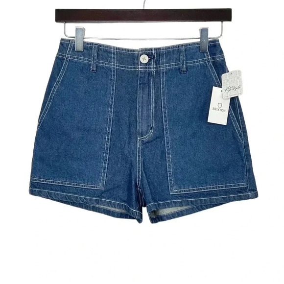 Free People Jean Shorts Brixton Vancouver High Waisted Size 24 - Picture 1 of 6
